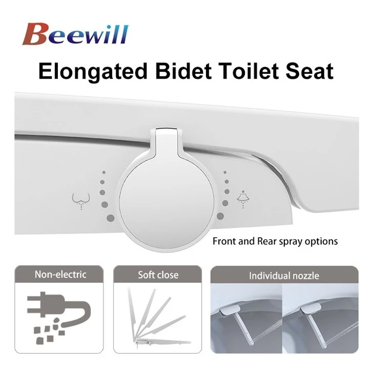 non electric bidet seat elongated function